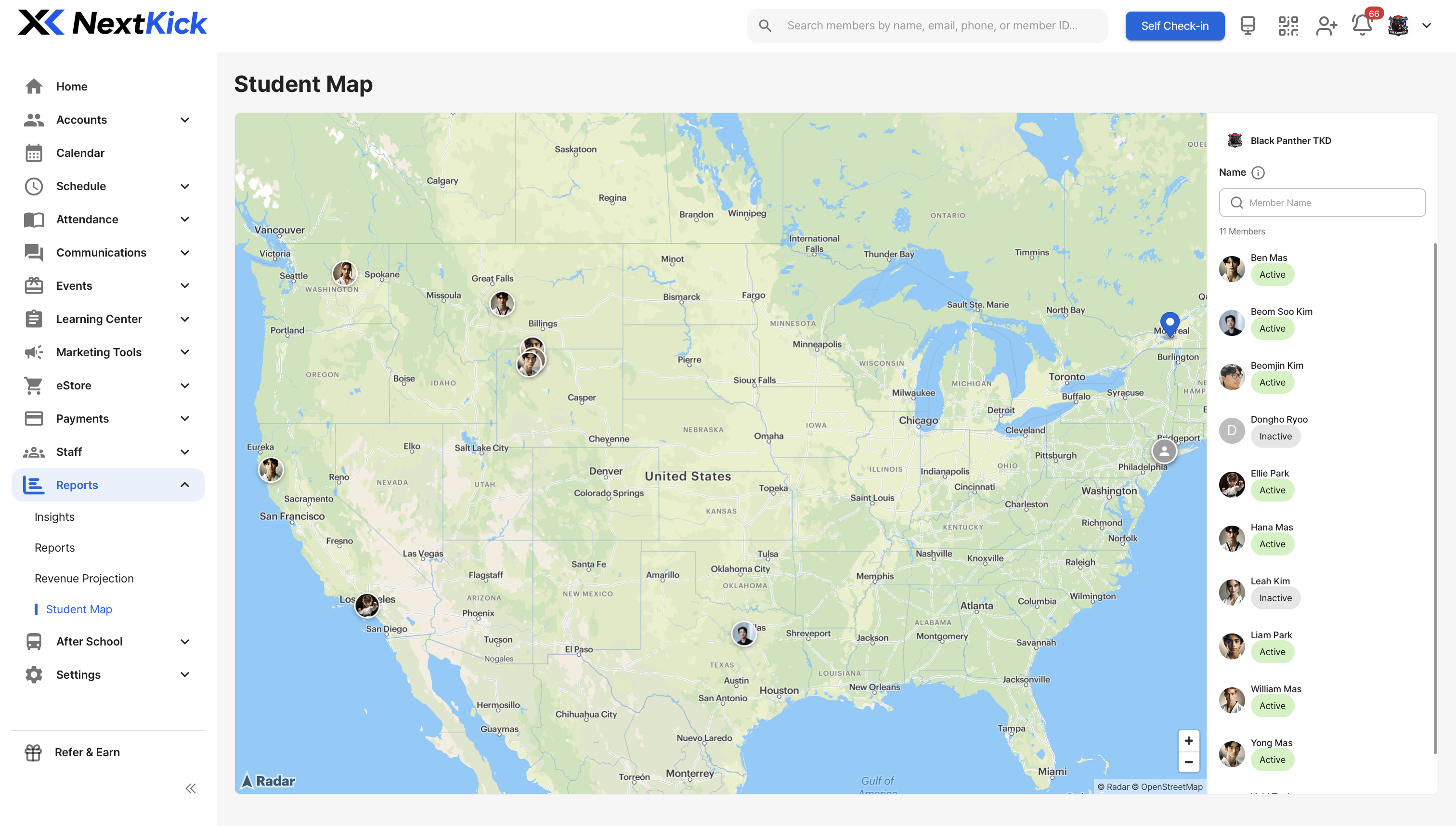 Student Map